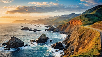 landscape coastal highway
