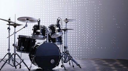Photorealistic Drum Set: Transparent Background with Canon 50mm Lens
