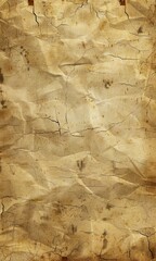 High resolution image of a crumpled vintage paper texture, perfect for adding an old-time feel to designs or as an overlay