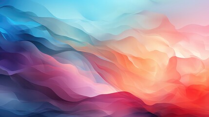 Fototapeta premium Abstract flat design side view light refraction theme water color Colored pastel
