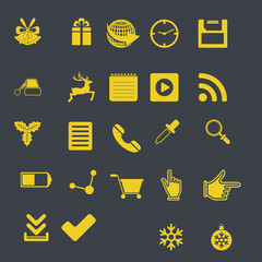 set of icons