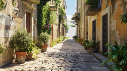 photo of narrow street in the old town
