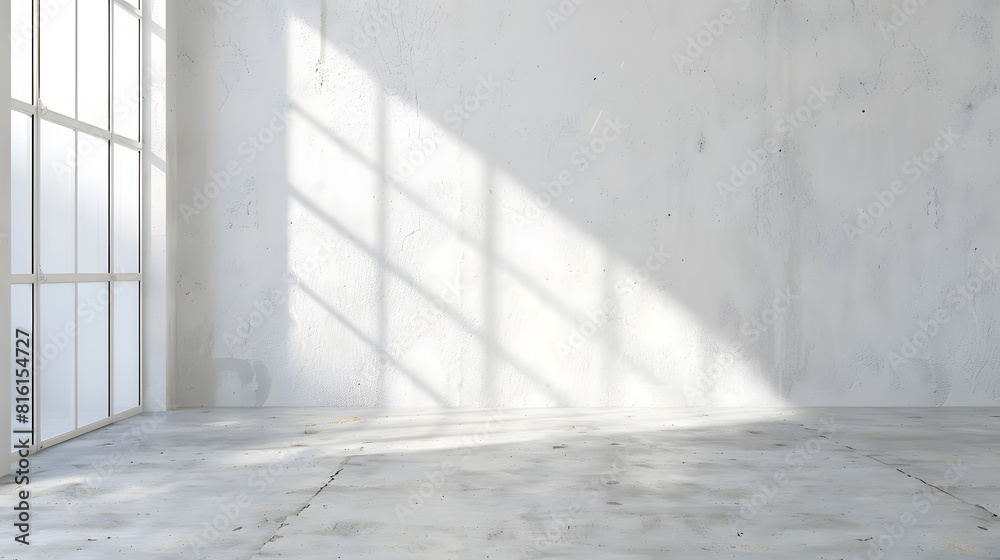Aufkleber white cement wall background in vintage style for graphic design or wallpaper pattern of soft concre