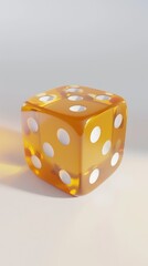 3d modelAnalyze the mathematical models behind dice rolls and their applications in gaming.isolated on white background