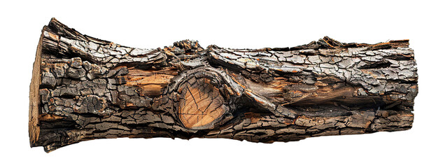 Wood log cut out