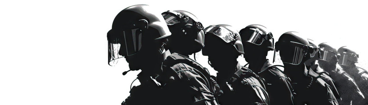 Intimidation (Black): Signifies the use of police presence to intimidate or deter protesters from exercising their rights