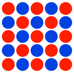 Red blue dots background 