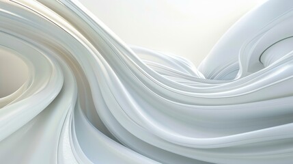 Abstract White Futuristic Background hyper realistic 