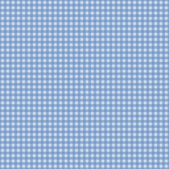 Gingham pattern seamless Plaid repeat in blue and white. Design for print, tartan, gift wrap, textiles, checkered background for tablecloth