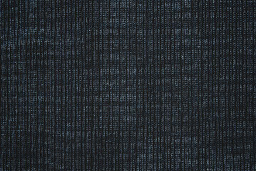 Soft dark blue color jersey fabric pattern close up as background