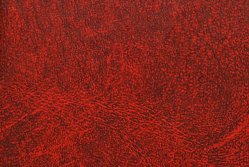 Red leather texture pattern as background