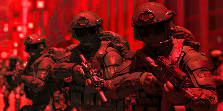 Legal Authority (Red): Signifies debates about the legal authority and constitutionality of police militarization