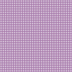 Gingham pattern seamless Plaid repeat in purple and white. Design for print, tartan, gift wrap, textiles, checkered background for tablecloth