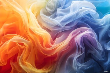 Obraz premium Close-up vibrant backdrop displaying a spectrum of colors