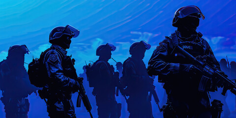 Civil Liberties (Blue): Signifies concerns about the impact of police militarization on civil liberties and constitutional rights