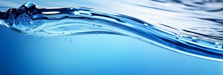 Dynamic blue water wave captured with a smooth flow and vivid clarity against a gradient background

Fluidity, Refreshment, Clean Water, Motion, Purity