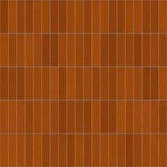 Terracotta tiles construction material wall design, illustration 3d mapping texture rectangular pattern
