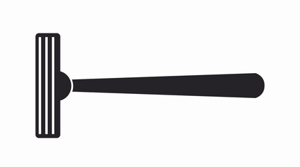Razor Icon. Vector isolated black and white illustration of a razor blade