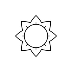 Sunflower illustration isolated on white background