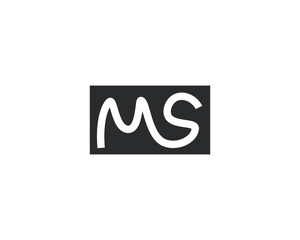 Simple Letter MS Logo Design template
