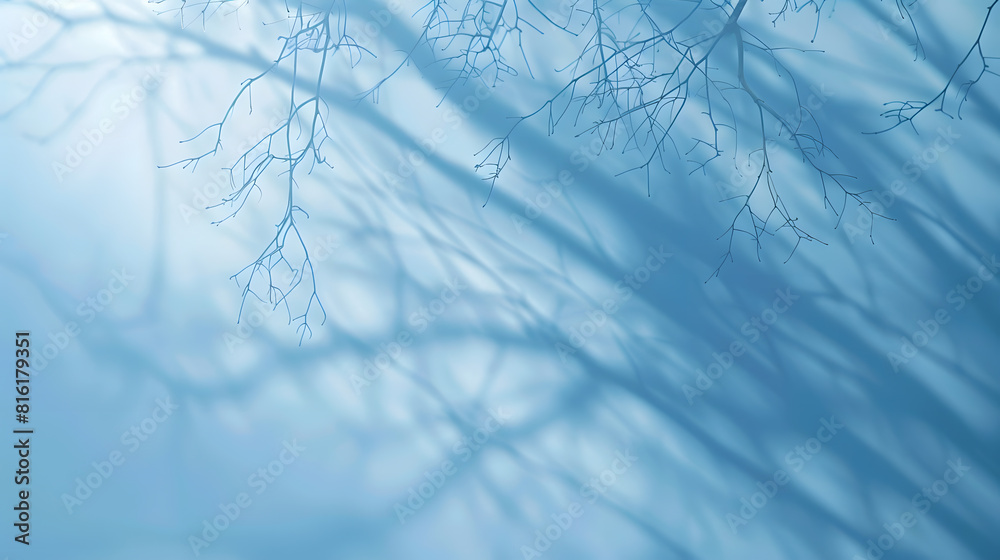 Aufkleber minimalistic abstract gentle light blue background for product presentation with light and intricate