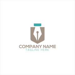 Obraz premium Online education logo, book, hand cursor, hat icon. logo 