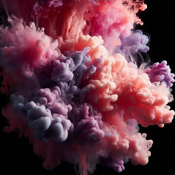 pink and purple smook