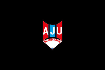 AJU letter logo vector design, AJU simple and modern logo. AJU luxurious alphabet design