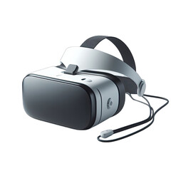 Isolated Virtual reality VR Glasses in futuristic style