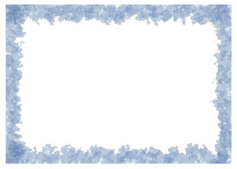 Abstract light gray metallic color polka dot-rain drop border frame isolated on white background with copy space. monochrome tone wallpaper. use for app, postcards, websites and material -illustration