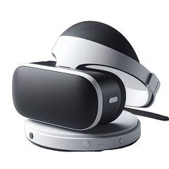 Isolated Virtual reality VR Glasses in futuristic style