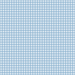 Gingham pattern seamless Plaid repeat in blue and white. Design for print, tartan, gift wrap, textiles, checkered background for tablecloth