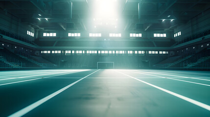 Empty sports stadium during the virus pandemic : Generative AI