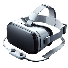 Isolated Virtual reality VR Glasses in futuristic style