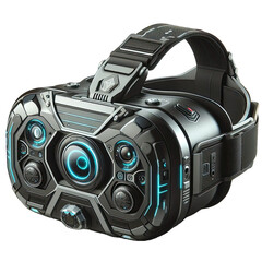 Isolated Virtual reality VR Glasses in futuristic style