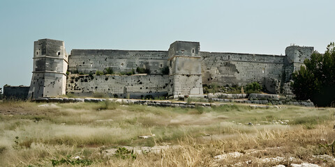 Castelo de Pedra Antigo no Monte