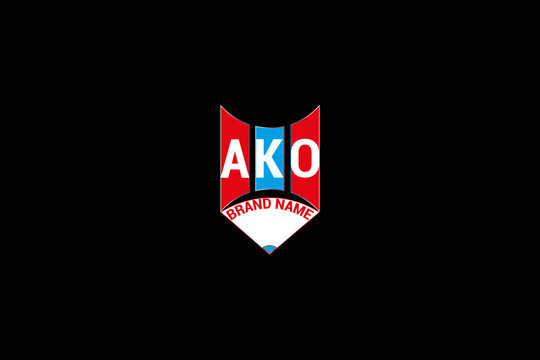 AKO letter logo vector design, AKO simple and modern logo. AKO luxurious alphabet design