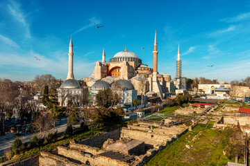 Famous Hagia Sophia mosque in Istanbul, Turkey.