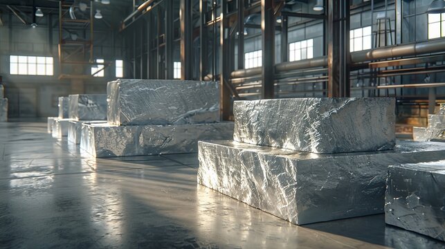 Storage of industrial metals in an old industrial plant, 16:9