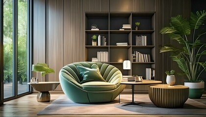 modern luxury study room