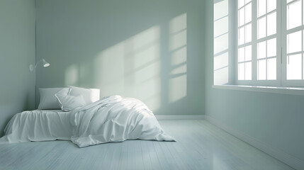 Empty small bedroom : Generative AI