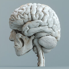 Human Brain Gray Color,
Highquality transparent psd realistic photographic neuroscientist_s brain model
