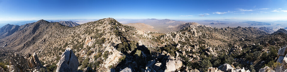 Panorama From The Summit Of Granite Pinnacle near Granite Mountain