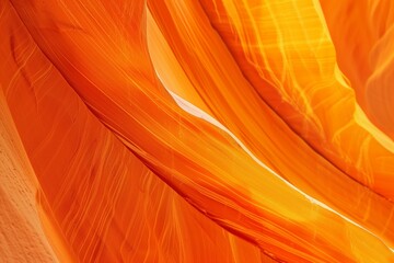 Abstract details of orange slot canyon wall, Antelope Canyon X, Page