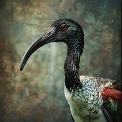 Naklejka premium ibis bird.