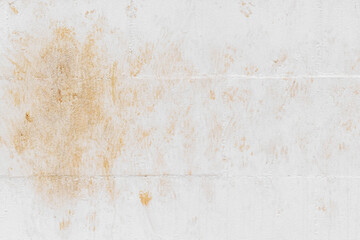 Dirty wall. Cat footprints or paw prints on white painted brick block wall. White wall texture background. Grunge and rough surface backdrop.