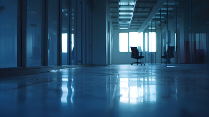 It must be the weekend Shot of an empty office : Generative AI