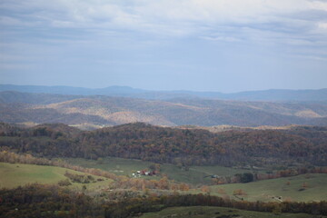 view of the West Virginia mountains