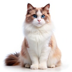 portrait of a cat on a beautiful background. generative AI	