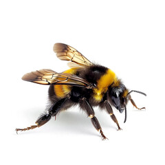 bee on white background